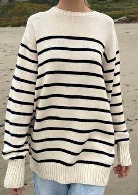 Brandy Melville Brianna Cotton Thin Stripe Sweater